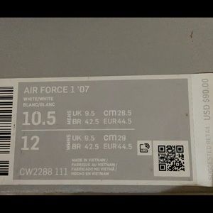 Nike Air Force 10 1/2